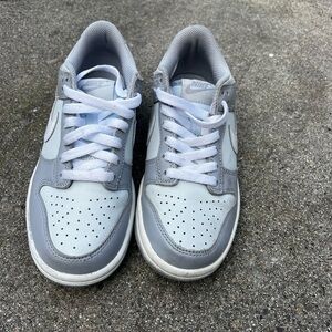 Nike Light Gray and White Athletic Shoes